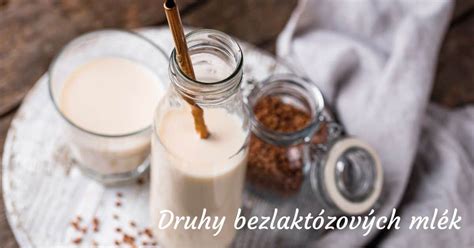Rôzne druhy bezlaktózových mliečnych výrobkov