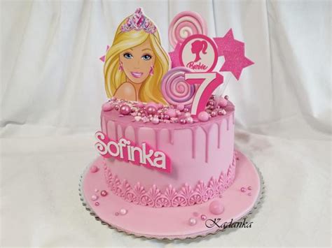 Detaily dekorácie Barbie torty