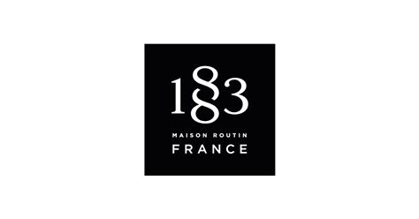 Logo 1883 Maison Routin a pohár s nápojom