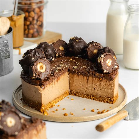 Nepečený Ferrero Rocher cheesecake