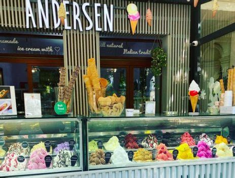Interiér zmrzlinárne Andersen Ice Cream v Bratislave