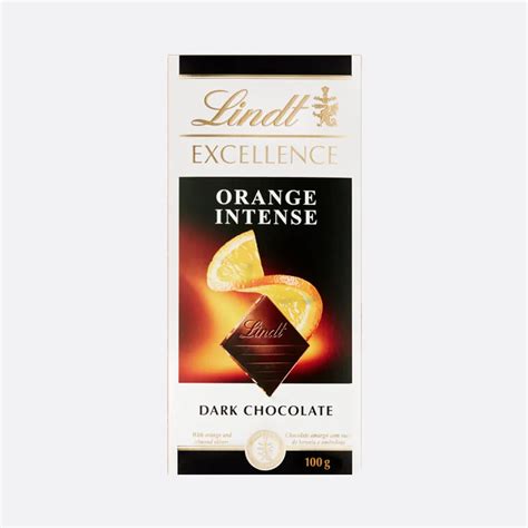Tabuľka horkej čokolády Lindt Excellence Intense Orange