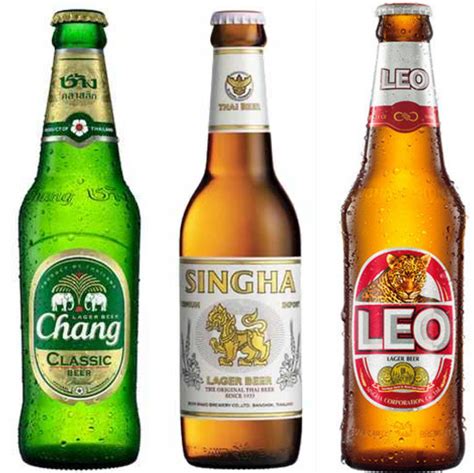 Pivo Singha a Chang s ikonickým logom