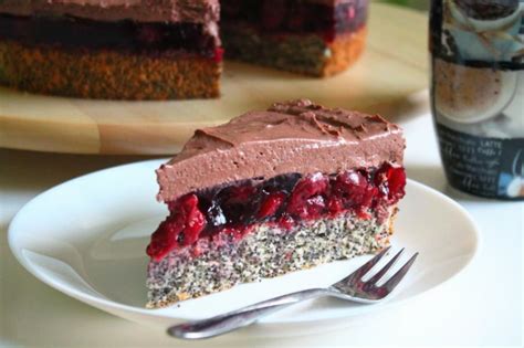 višňová torta s čokoládovým krémom