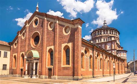 Pohľad na kostol Santa Maria delle Grazie v Miláne