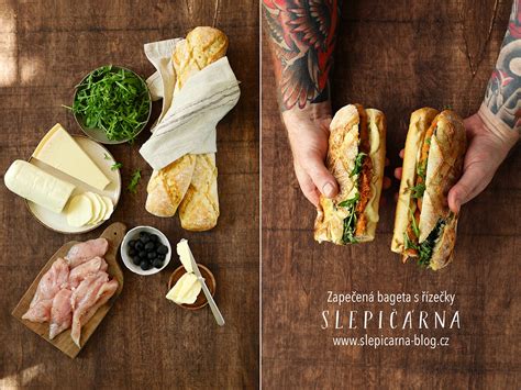 Zapekaná bageta s talianskymi prísadami: pesto, mozzarella, olivy