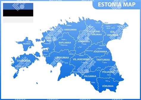 Mapa Estónska