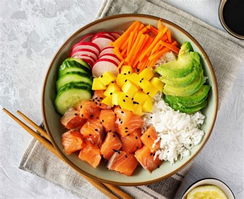 Rôzne druhy Poke Bowls