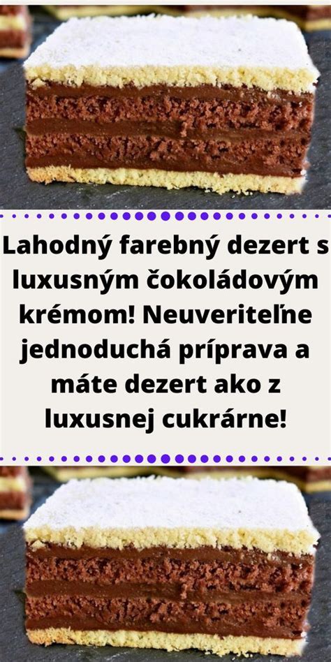 Farebný a lahodný nedeľný dezert
