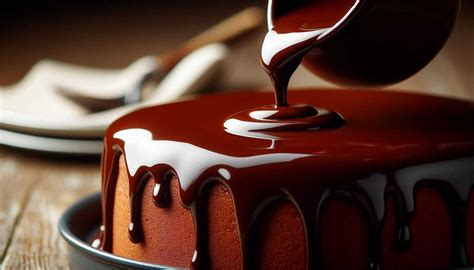 Lesklá čokoládová poleva na Sacherovej torte