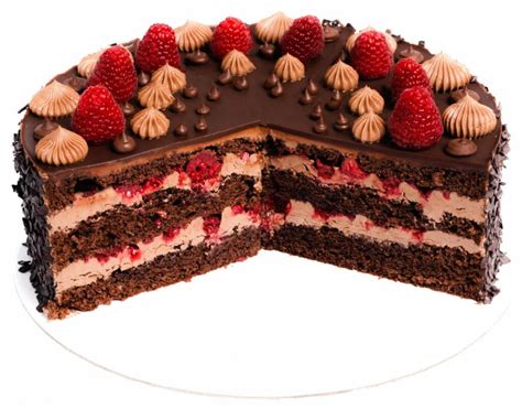 Malinová torta v rôznych veľkostiach
