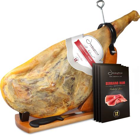 Serrano ham set with stand and knife