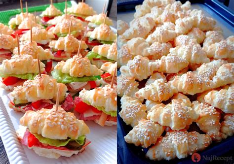 Rýchle jednohubky s rôznymi nátierkami