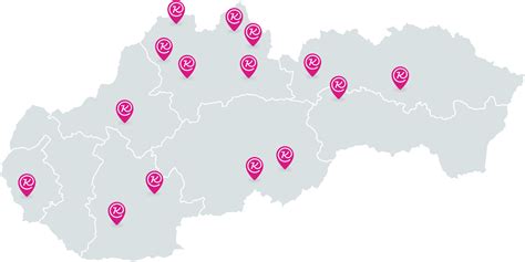 Mapa špecializovaných predajní s mäsovými výrobkami na Slovensku