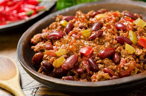 Chilli con carne s červenou fazuľou