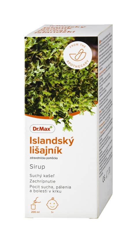 Lišajník islandský, rumanček a medovka ako rastlinné zložky