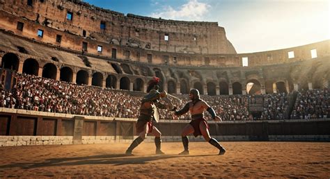 Rímske Koloseum a gladiátorské zápasy