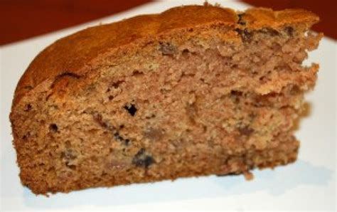Apple puree cake slice