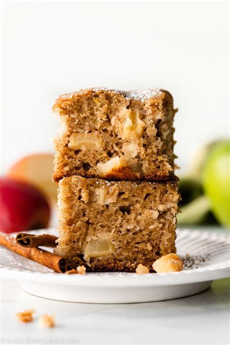 Selection of different apple cakes