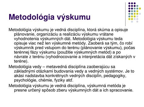 Metodológia výskumu