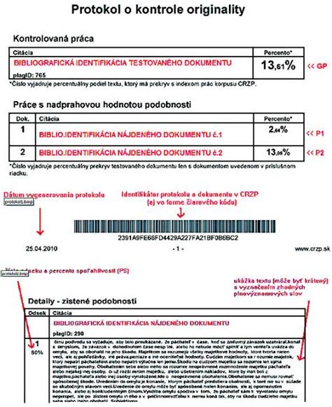 Protokol o kontrole originality (príklad)