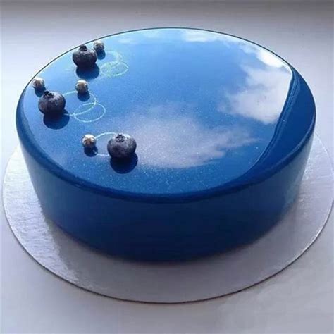 Zrkadlová glazúra na torte srdca