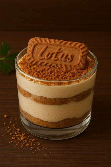 Lotus Tiramisu v pohároch