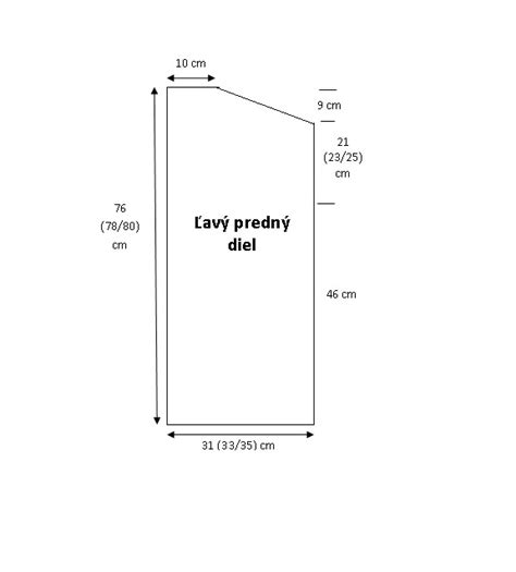 Ukážka pletenej vesty so vzorom ryža