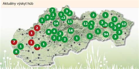Mapa výskytu liečivých húb