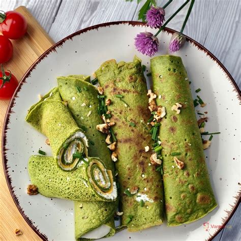 Hotové zapekané špenátové palacinky