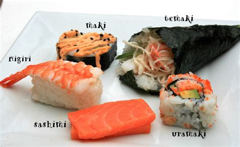 Nigiri sushi a iné druhy